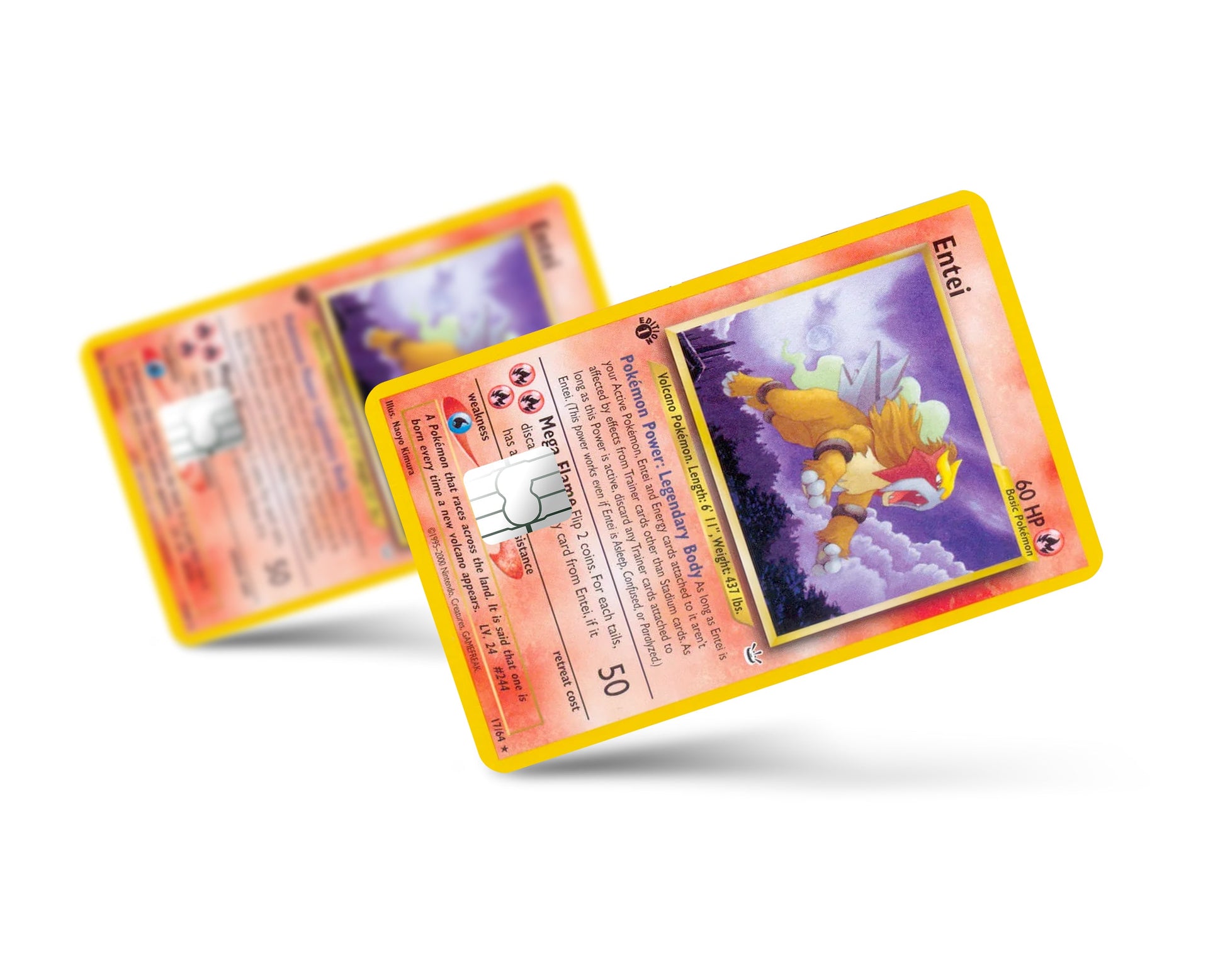 1995 entei pokemon card value Entei Pokemon Card Credit Card Credit Card Skin – Anime Town Creations