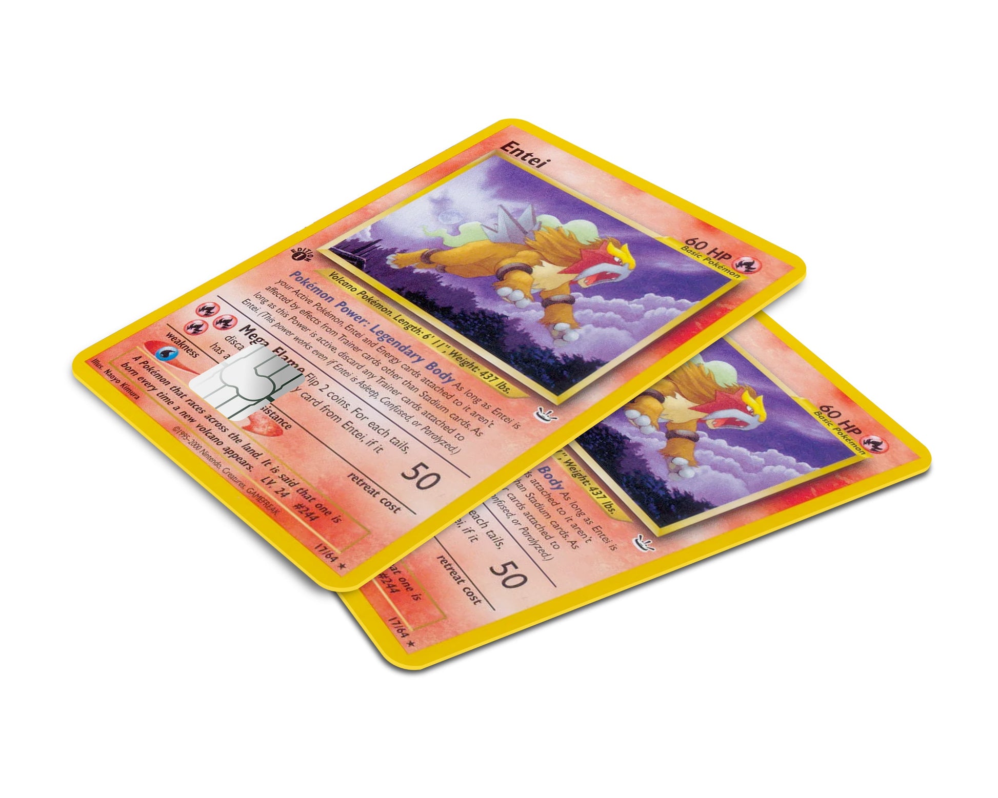 Entei Pokemon Card Credit Card Credit Card Skin Anime Town Creations Entei Pokemon Card Credit Card Credit Card Skin Anime Town Creations