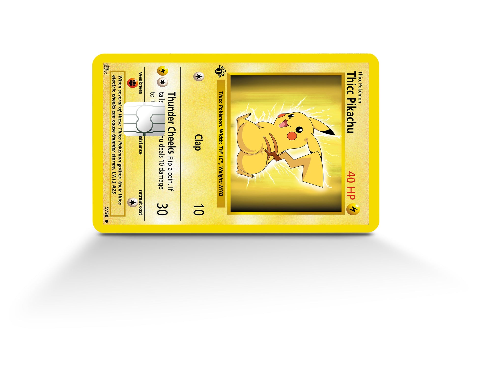 Thicc Pikachu Pokemon Card Credit Card Credit Card Skin Anime Town Creations Thicc Pikachu Pokemon Card Credit Card Credit Card Skin Anime Town Creations