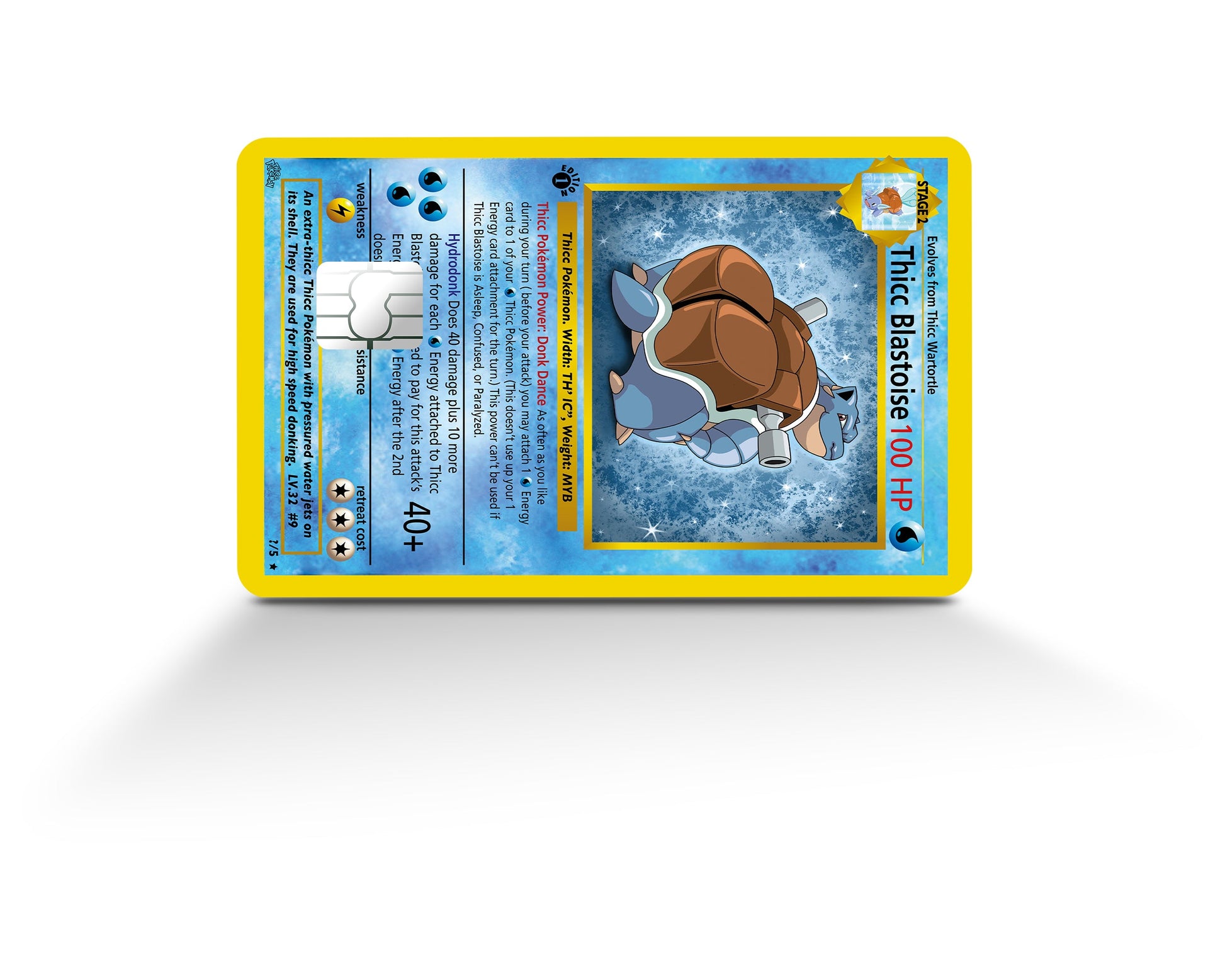 Thicc Blaistoise Pokemon Card Credit Card Credit Card Skin Anime Town Creations Thicc Blaistoise Pokemon Card Credit Card Credit Card Skin Anime Town Creations
