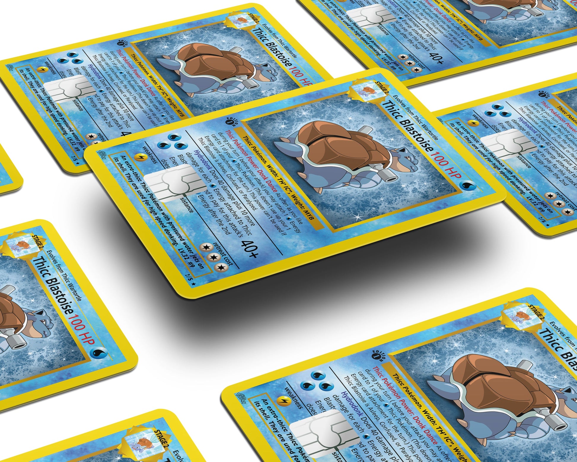 Thicc Blaistoise Pokemon Card Credit Card Credit Card Skin Anime Town Creations Thicc Blaistoise Pokemon Card Credit Card Credit Card Skin Anime Town Creations