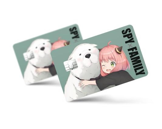 Anime Town Creations Credit Card Spy x Family Anya & Bond Full Skins - Anime Spy x Family Credit Card Skin