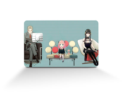 Anime Town Creations Credit Card Spy x Family Forger Fam Seats Full Skins - Anime Spy x Family Credit Card Skin