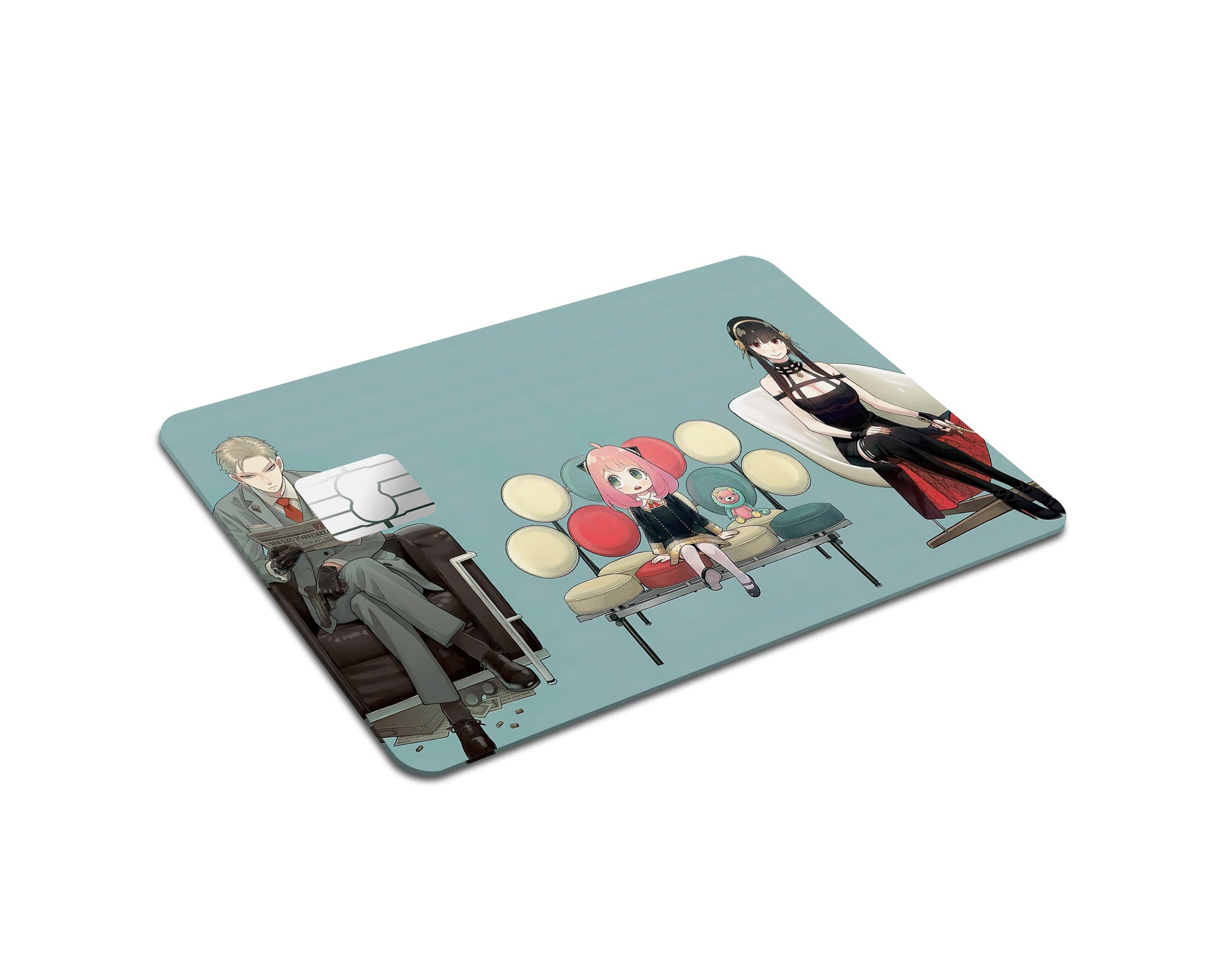 Anime Town Creations Credit Card Spy x Family Forger Fam Seats Full Skins - Anime Spy x Family Credit Card Skin