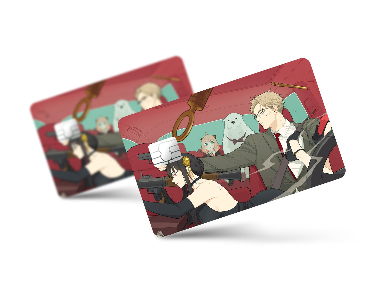 Anime Town Creations Credit Card Spy x Family Family Outing Full Skins - Anime Spy x Family Credit Card Skin