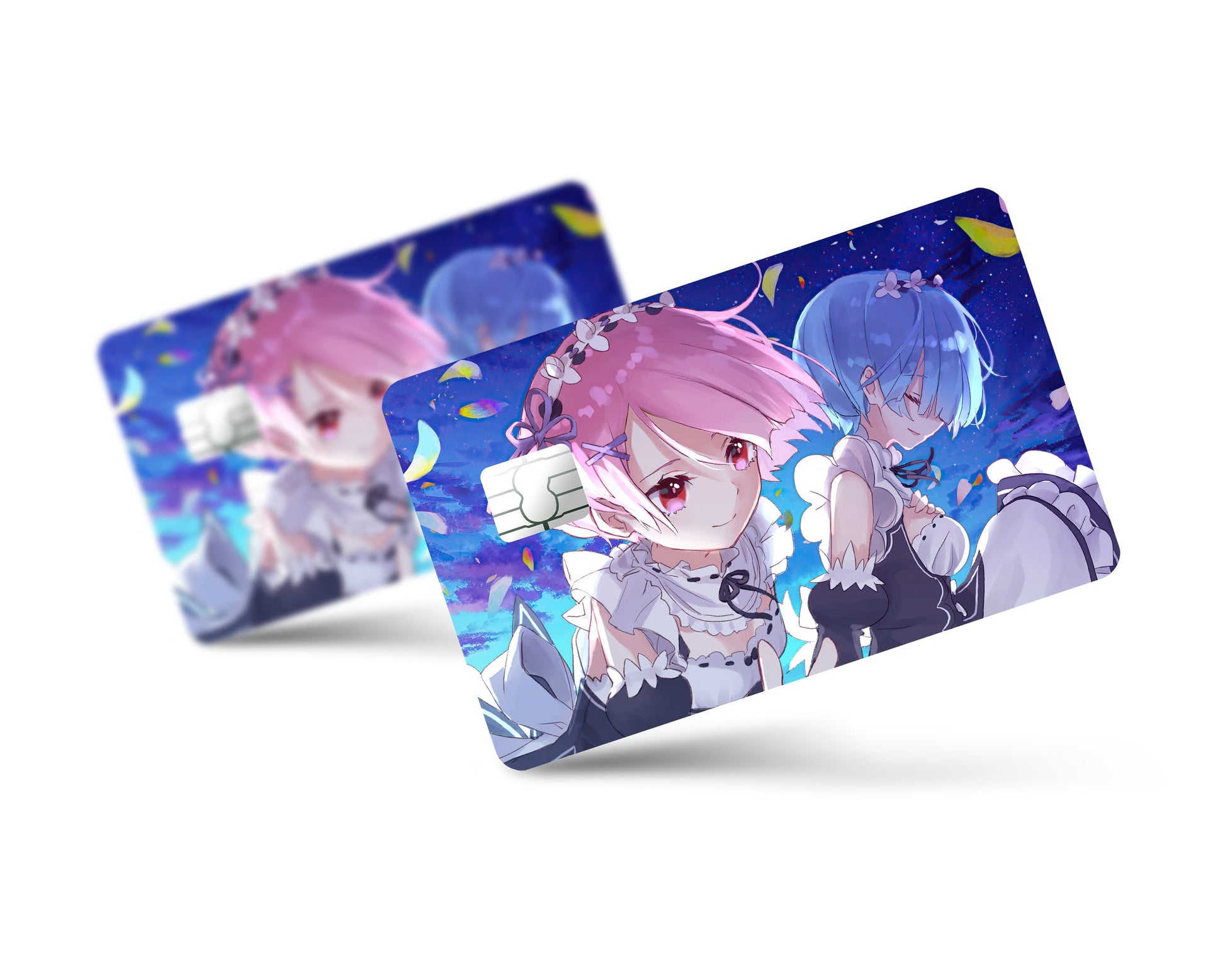 Anime Town Creations Credit Card Rem & Ram Dreamy Full Skins - Anime Re: Zero Credit Card Skin