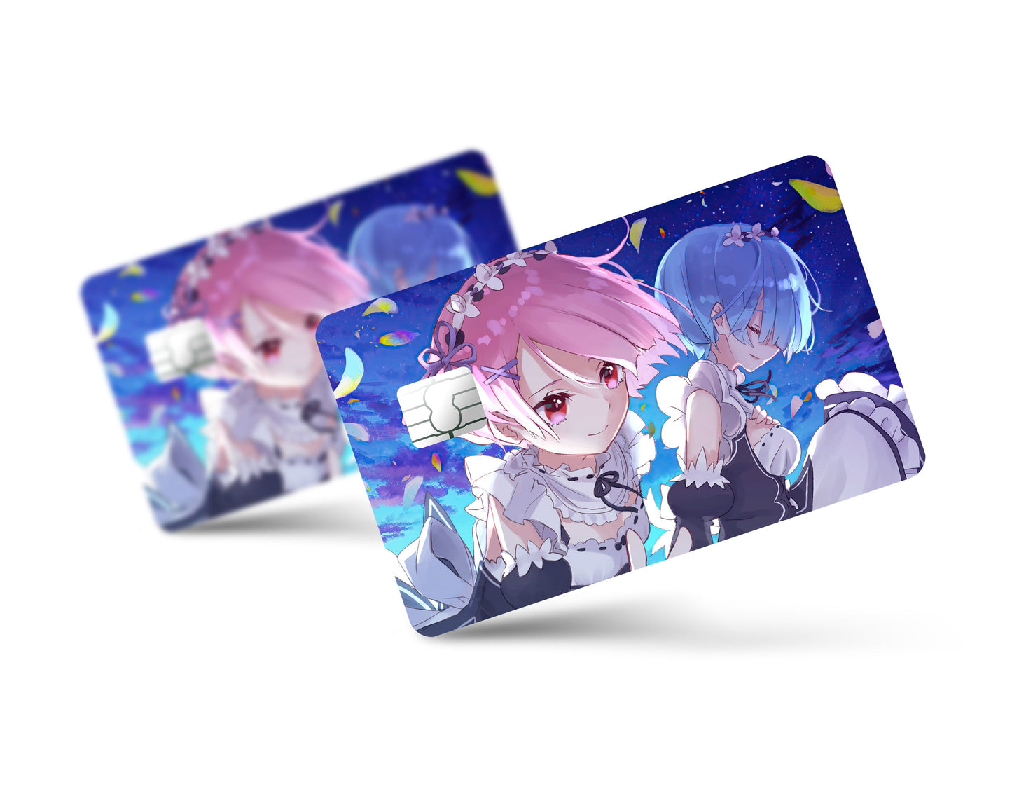Anime Town Creations Credit Card Rem & Ram Dreamy Full Skins - Anime Re: Zero Credit Card Skin
