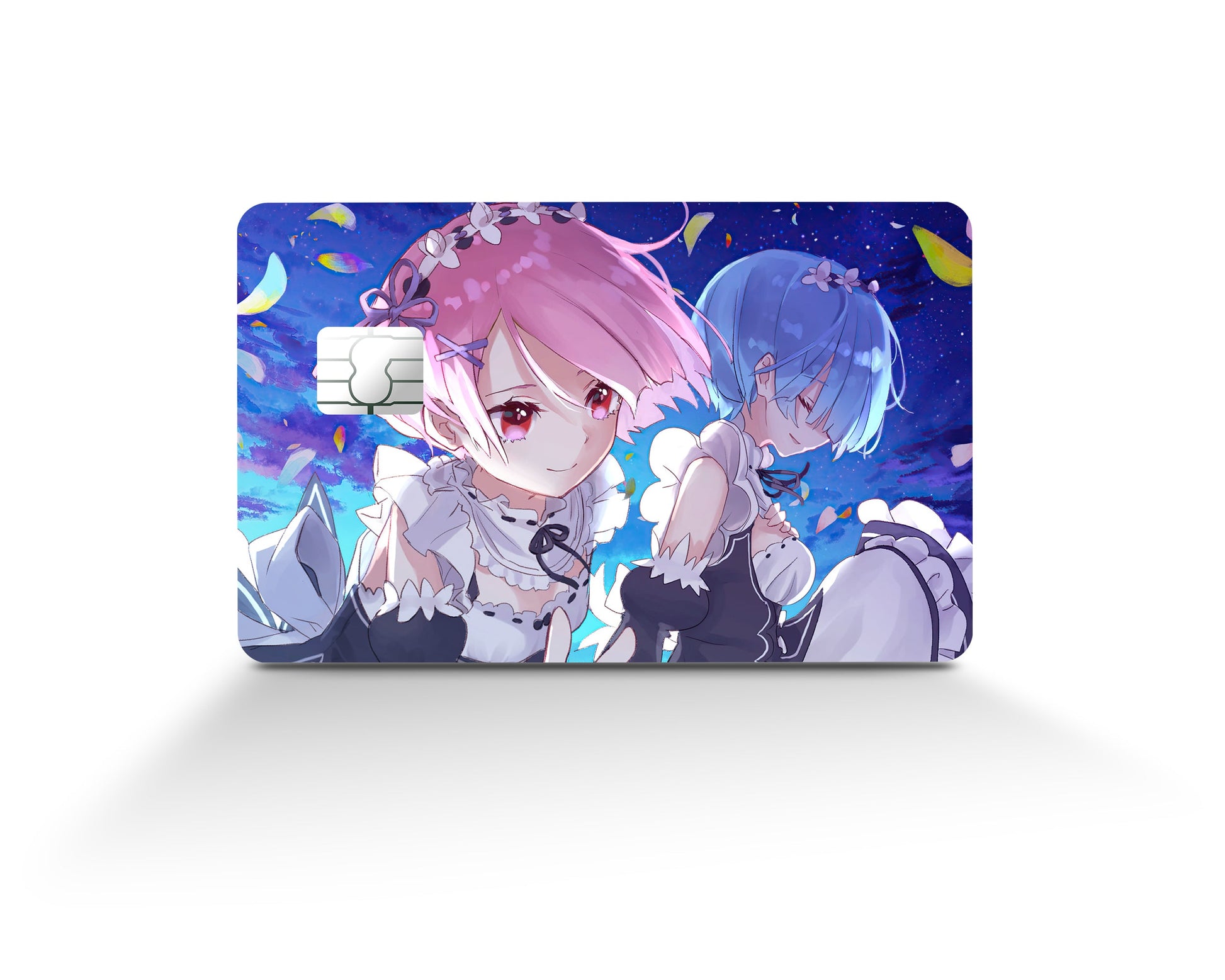 Anime Town Creations Credit Card Rem & Ram Dreamy Full Skins - Anime Re: Zero Credit Card Skin