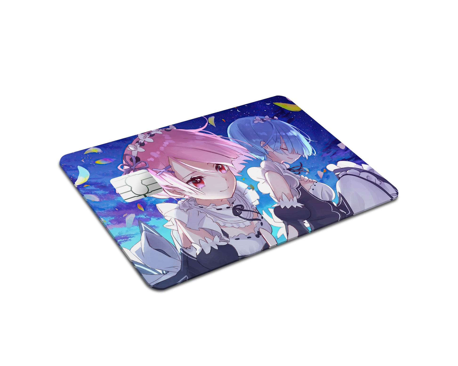 Anime Town Creations Credit Card Rem & Ram Dreamy Full Skins - Anime Re: Zero Credit Card Skin