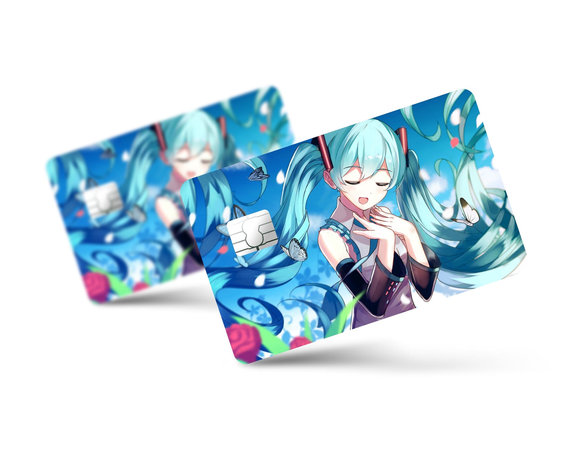 Anime Town Creations Credit Card Hatsune Miku Singing Full Skins - Anime Hatsune Miku Credit Card Skin