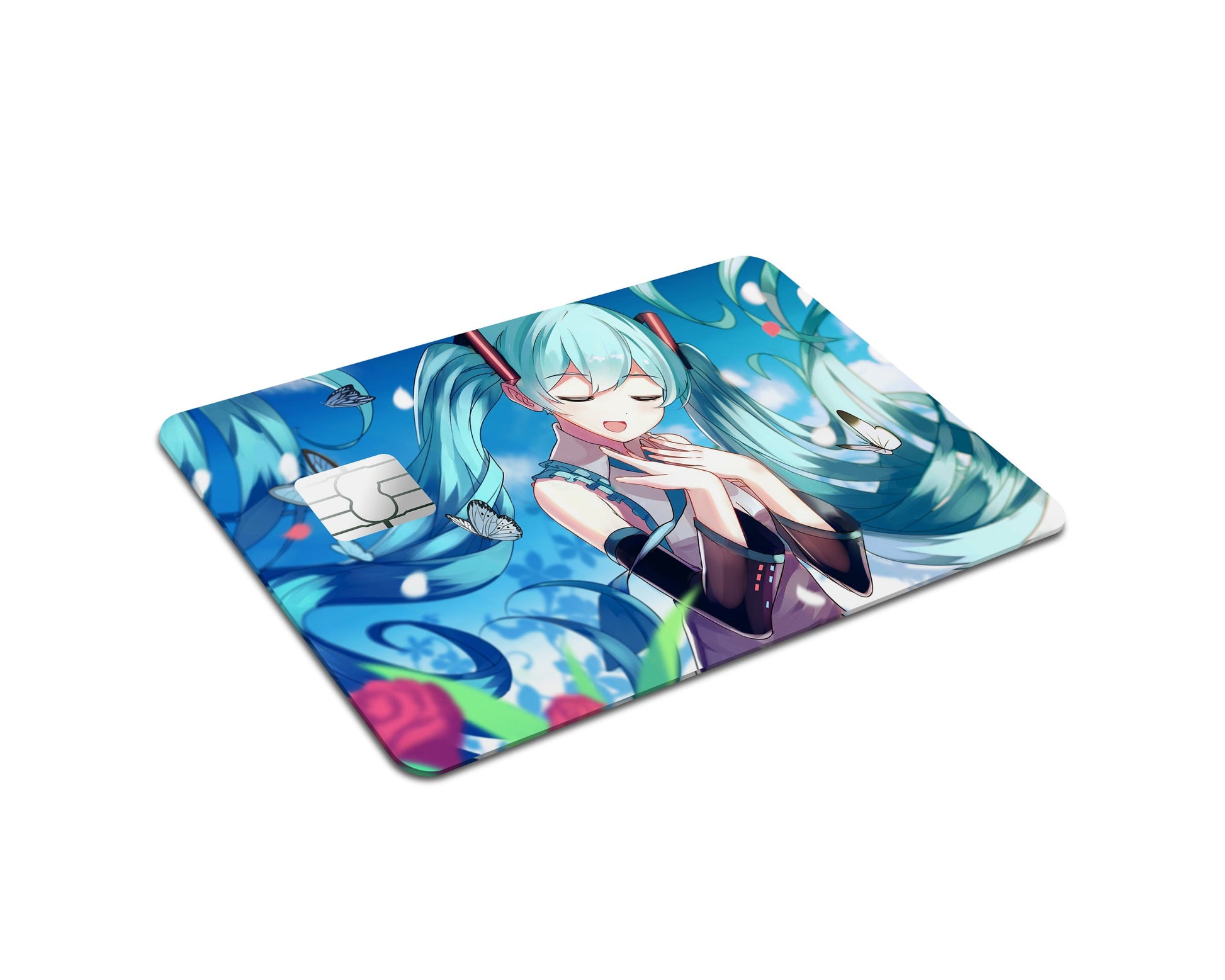 Anime Town Creations Credit Card Hatsune Miku Singing Full Skins - Anime Hatsune Miku Credit Card Skin