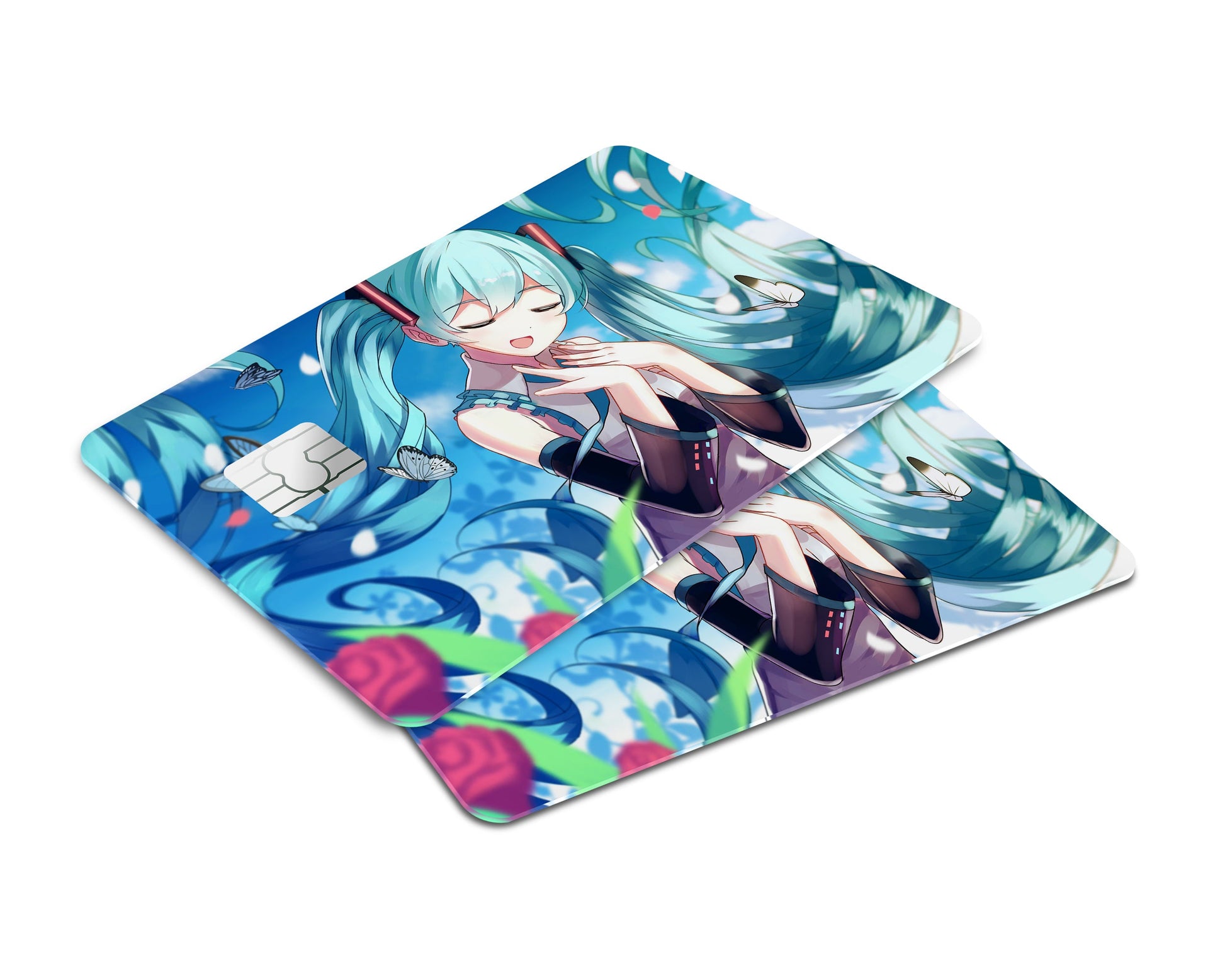 Anime Town Creations Credit Card Hatsune Miku Singing Window Skins - Anime Hatsune Miku Credit Card Skin