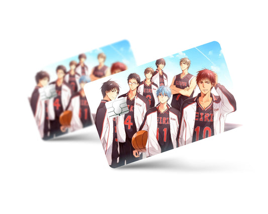 Anime Town Creations Credit Card Kuroko's Basketball Seirin High Squad Full Skins - Anime Kuroko's Basketball Credit Card Skin