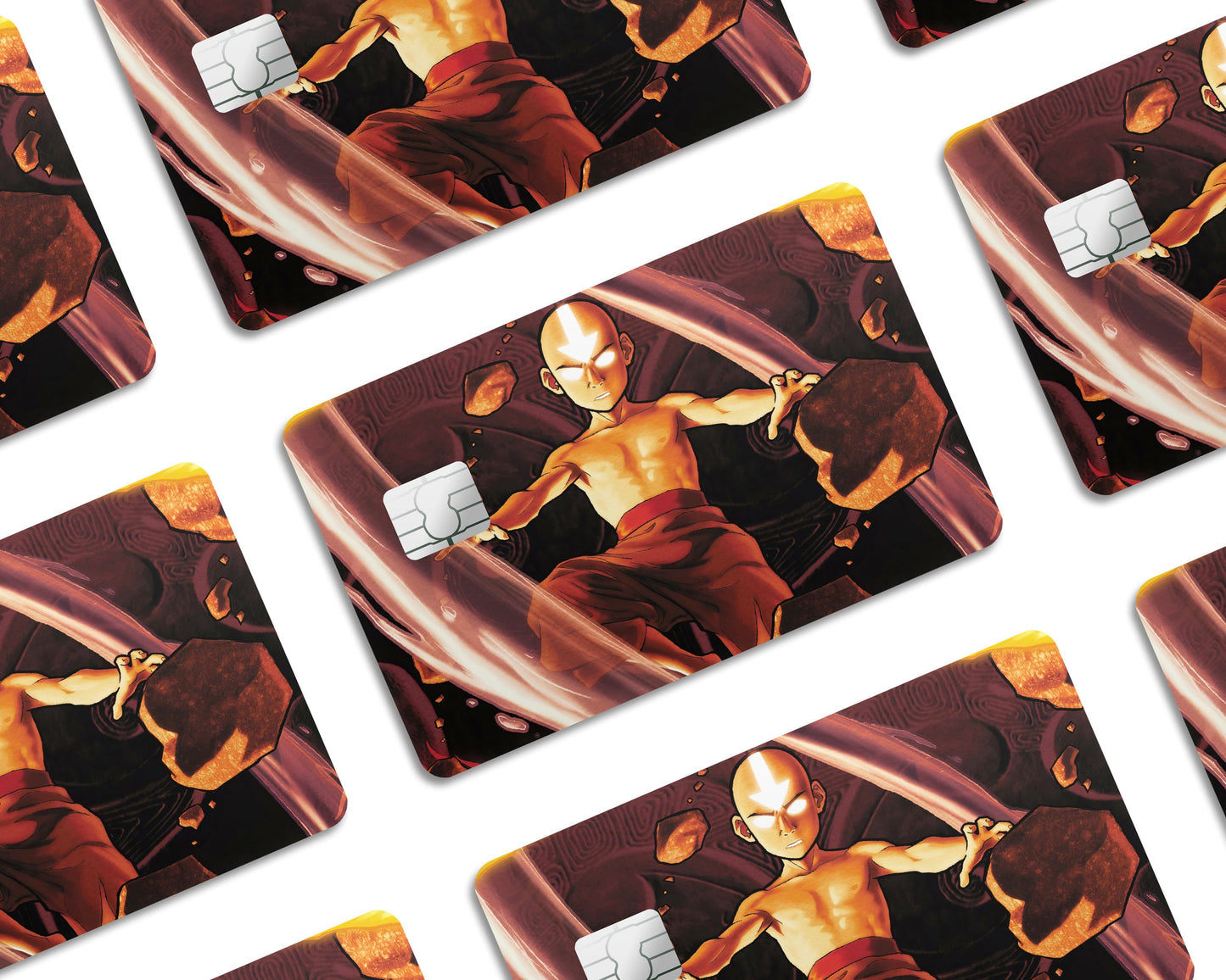 Anime Town Creations Credit Card Avatar Aang Half Skins - Anime Avatar Credit Card Skin
