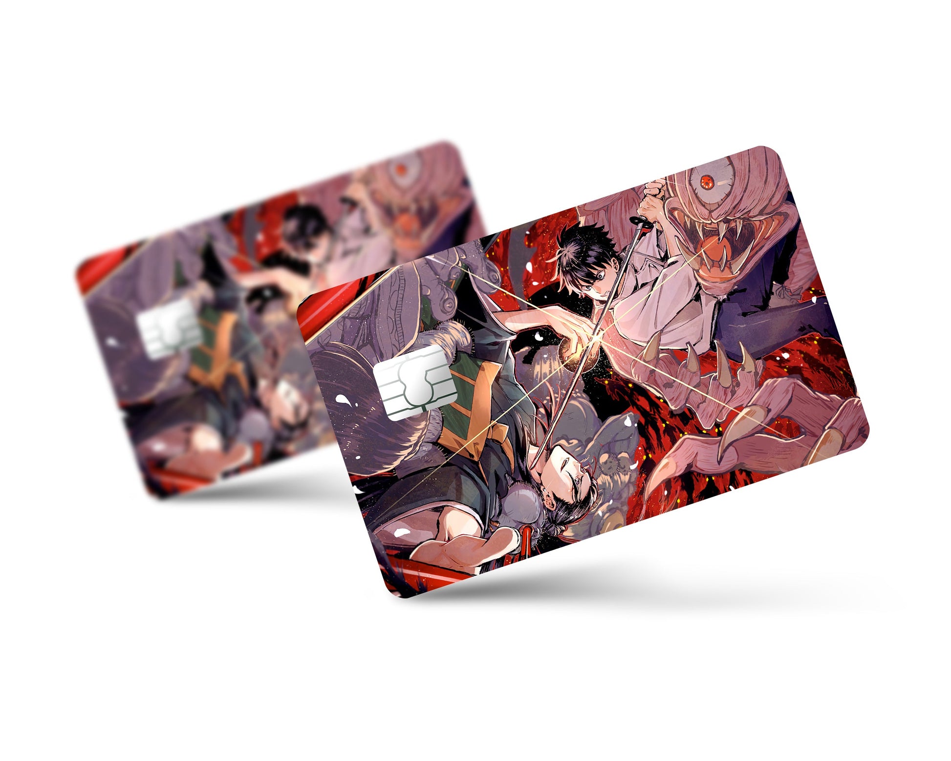 Anime Town Creations Credit Card Jujutsu Kaisen Sugaru vs Yuta Full Skins - Anime Jujutsu Kaisen Credit Card Skin