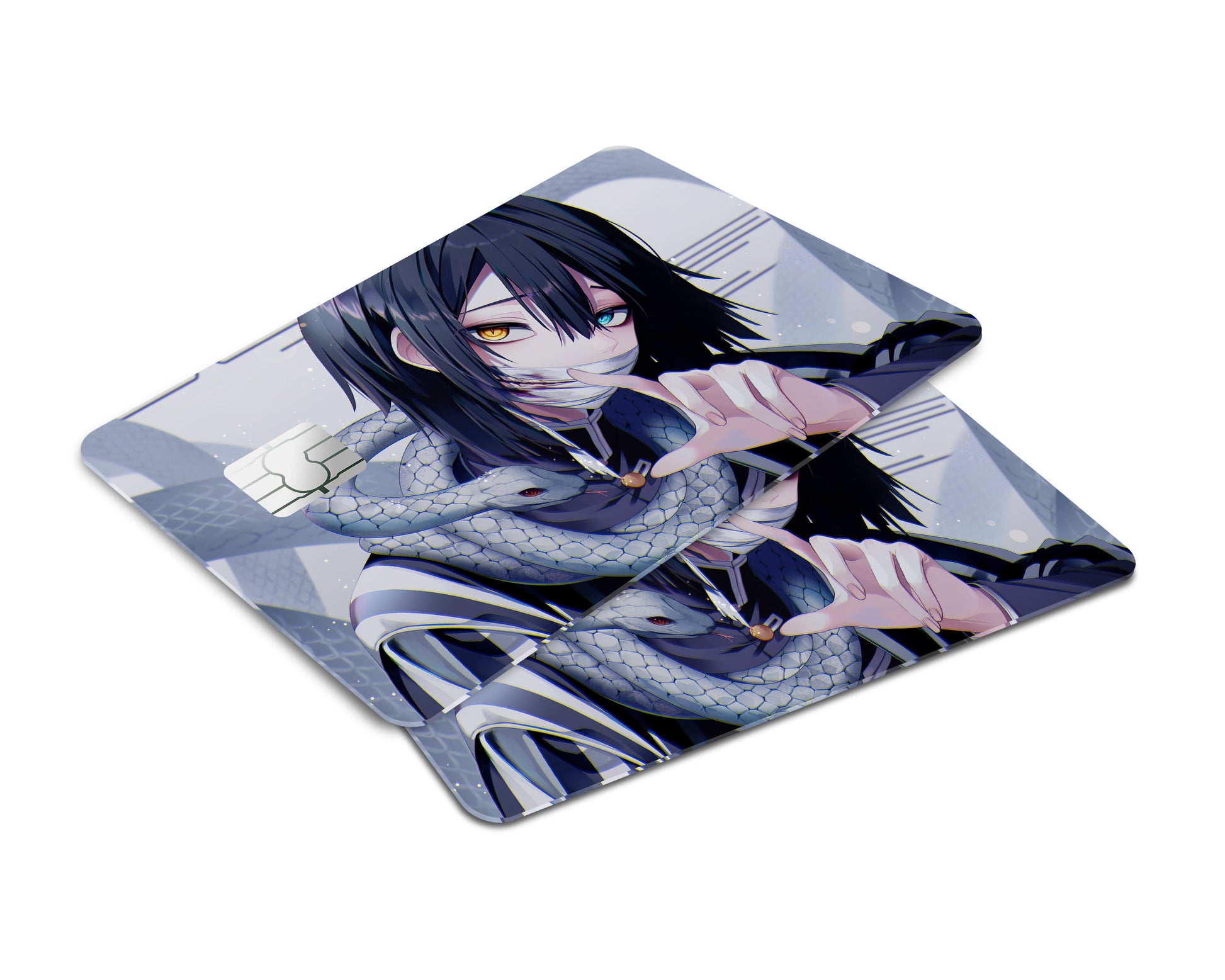 Anime Town Creations Credit Card Demon Slayer Obanai Iguro Serpent Hashira Window Skins - Anime Demon Slayer Credit Card Skin