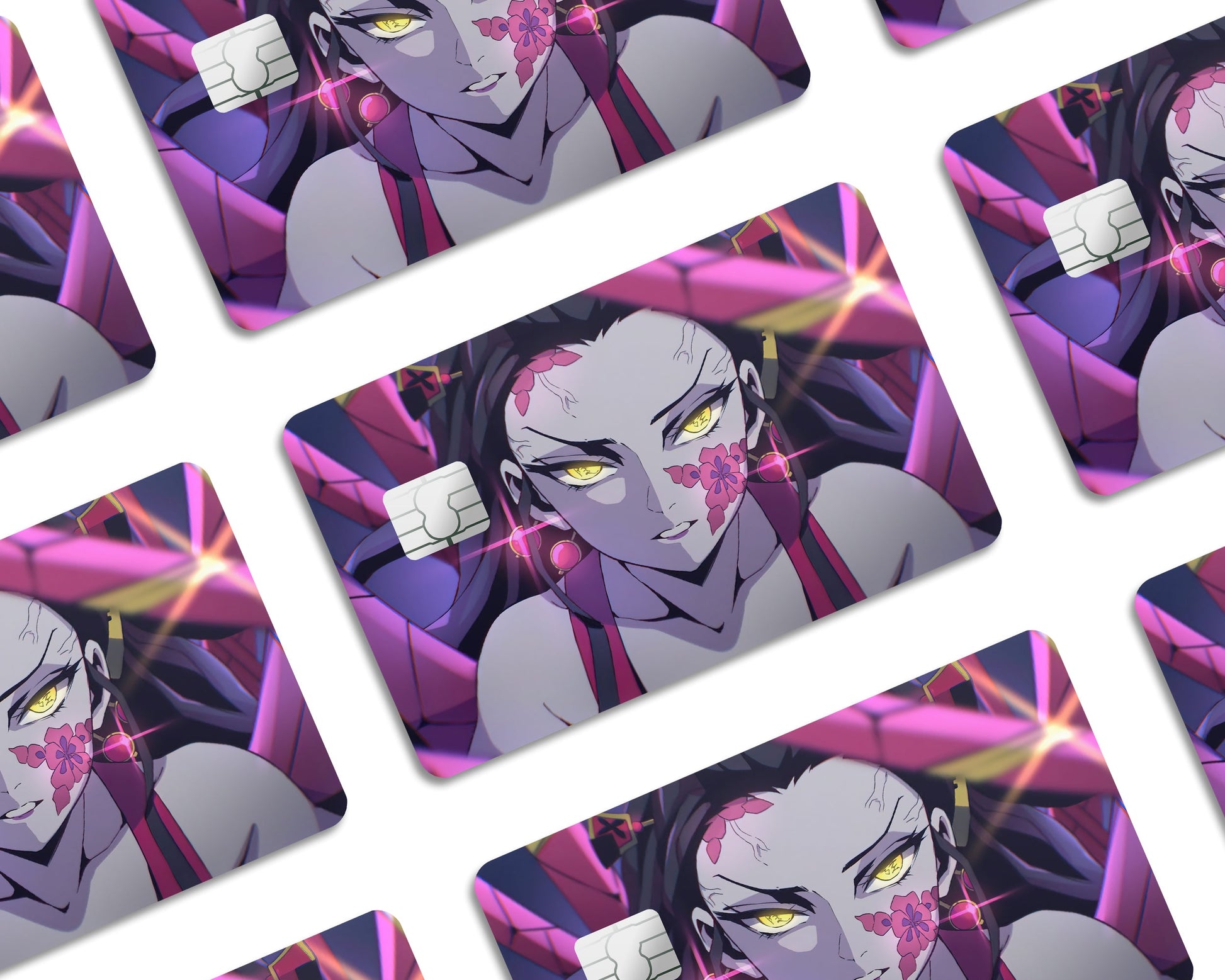 Anime Town Creations Credit Card Demon Slayer Daki Demon Half Skins - Anime Demon Slayer Credit Card Skin