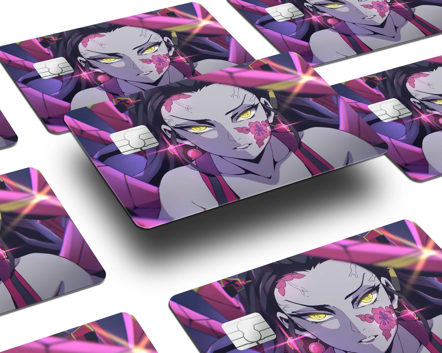 Anime Town Creations Credit Card Demon Slayer Daki Demon Half Skins - Anime Demon Slayer Credit Card Skin