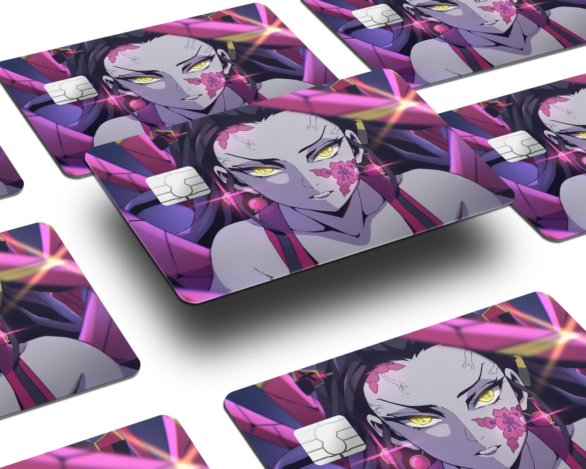 Anime Town Creations Credit Card Demon Slayer Daki Demon Half Skins - Anime Demon Slayer Credit Card Skin