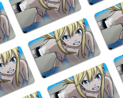 Anime Town Creations Credit Card Fairy Tail Lucy Heartfilia Half Skins - Anime Fairy Tail Credit Card Skin