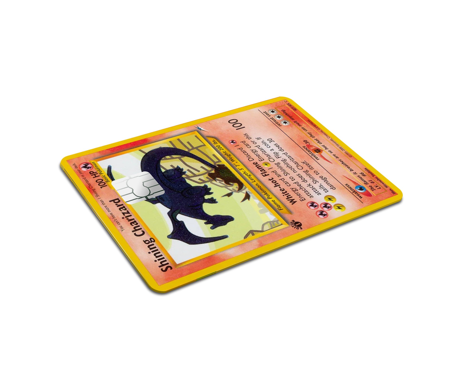 Anime Town Creations Credit Card Shining Charizard Pokemon Card Full Skins - Anime Pokemon Credit Card Skin