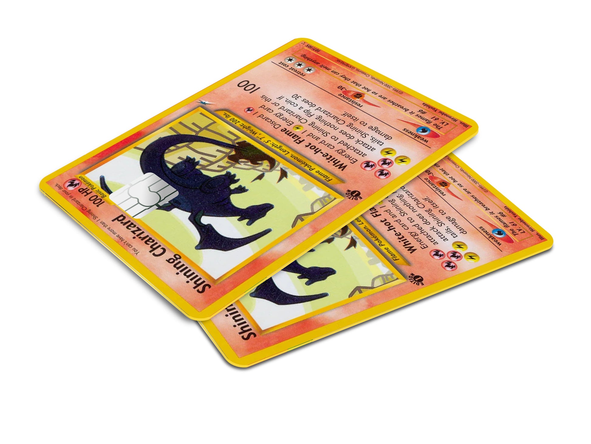 Anime Town Creations Credit Card Shining Charizard Pokemon Card Window Skins - Anime Pokemon Credit Card Skin