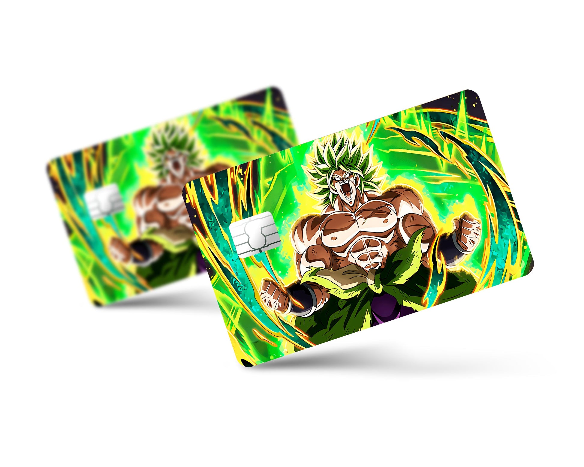 Anime Town Creations Credit Card Dragon Ball Super Saiyan Broly Full Skins - Anime Dragon Ball Credit Card Skin