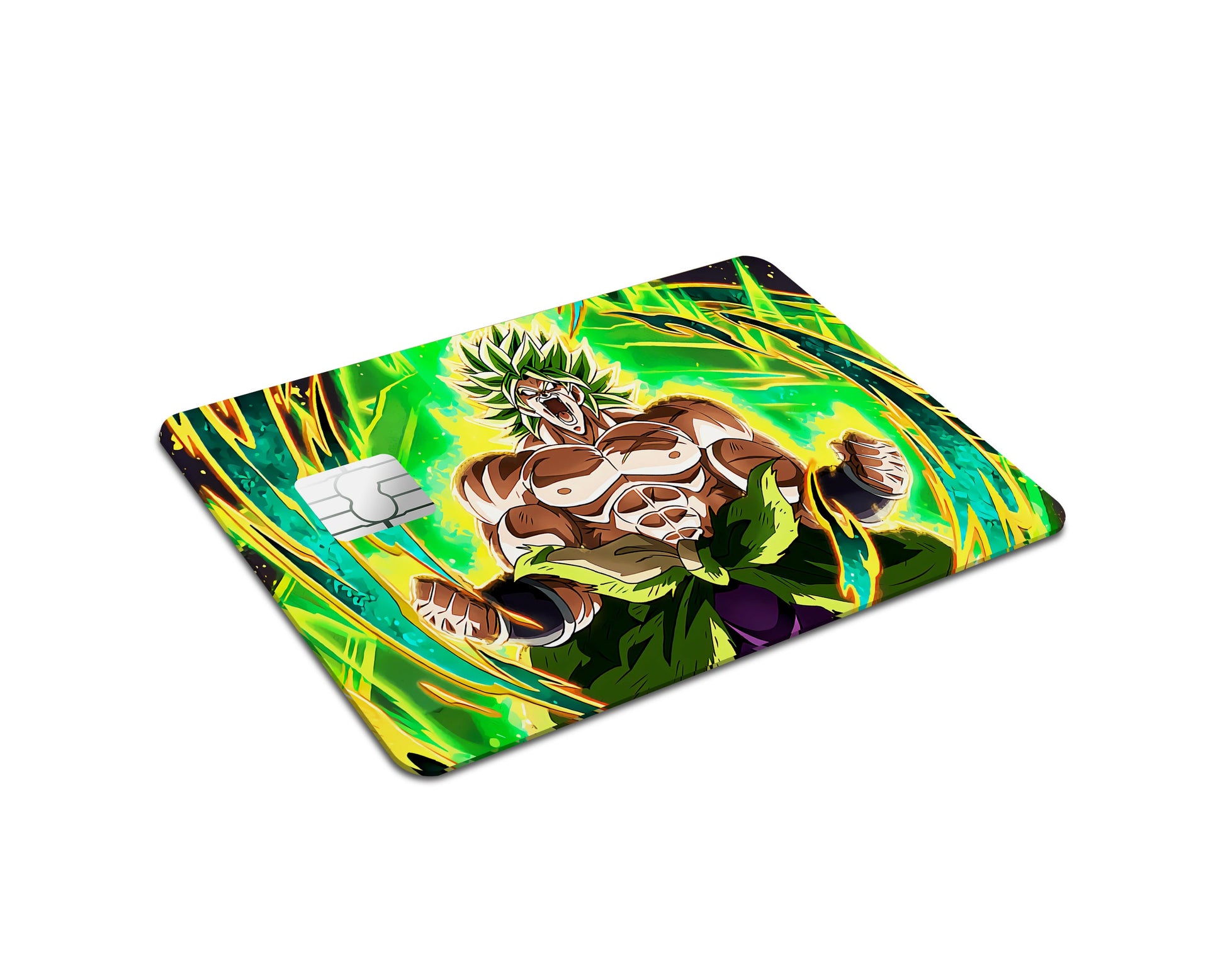 Anime Town Creations Credit Card Dragon Ball Super Saiyan Broly Full Skins - Anime Dragon Ball Credit Card Skin