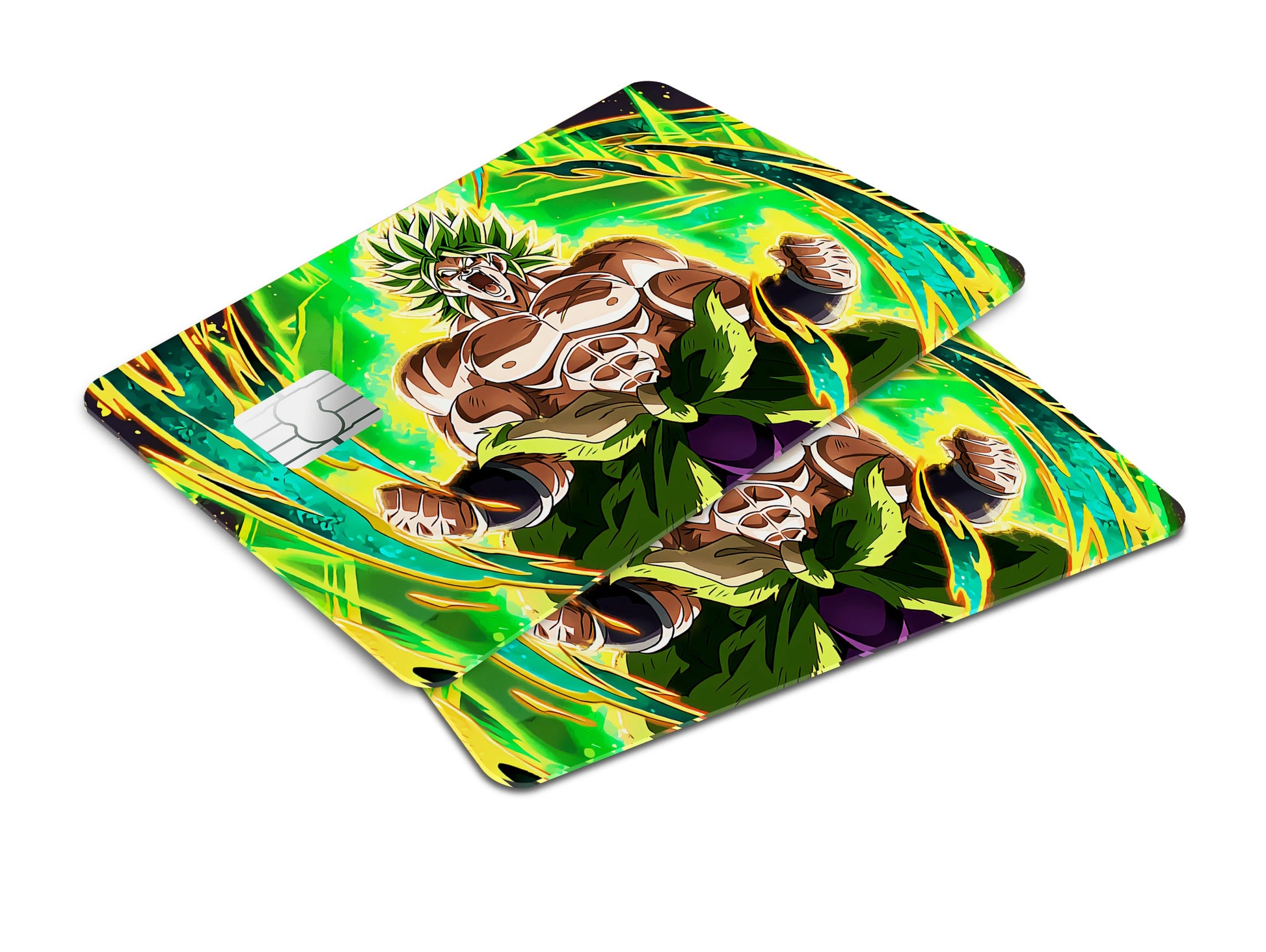 Anime Town Creations Credit Card Dragon Ball Super Saiyan Broly Window Skins - Anime Dragon Ball Credit Card Skin