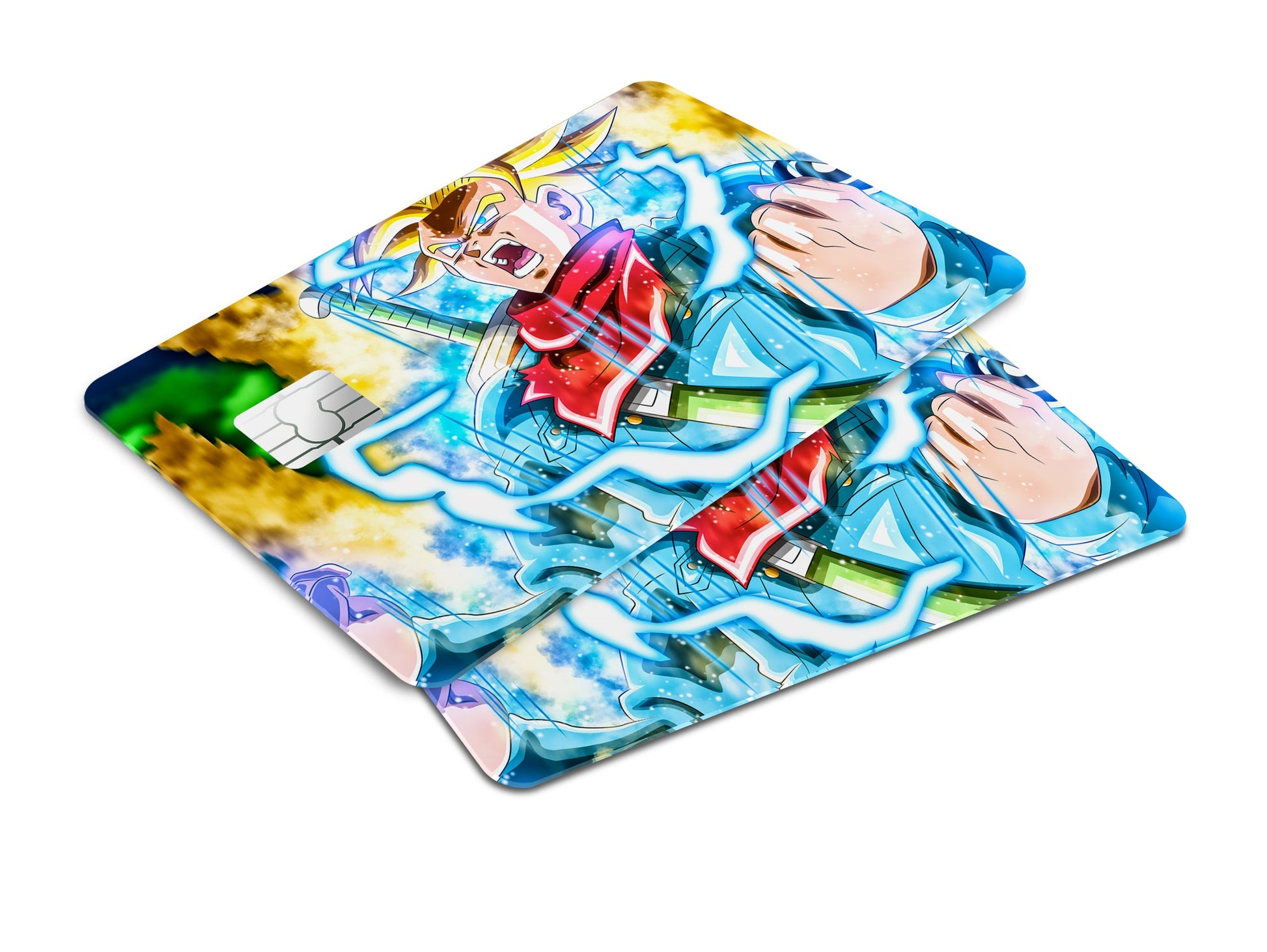 Anime Town Creations Credit Card Dragon Ball Super Saiyan Trunks Window Skins - Anime Dragon Ball Credit Card Skin
