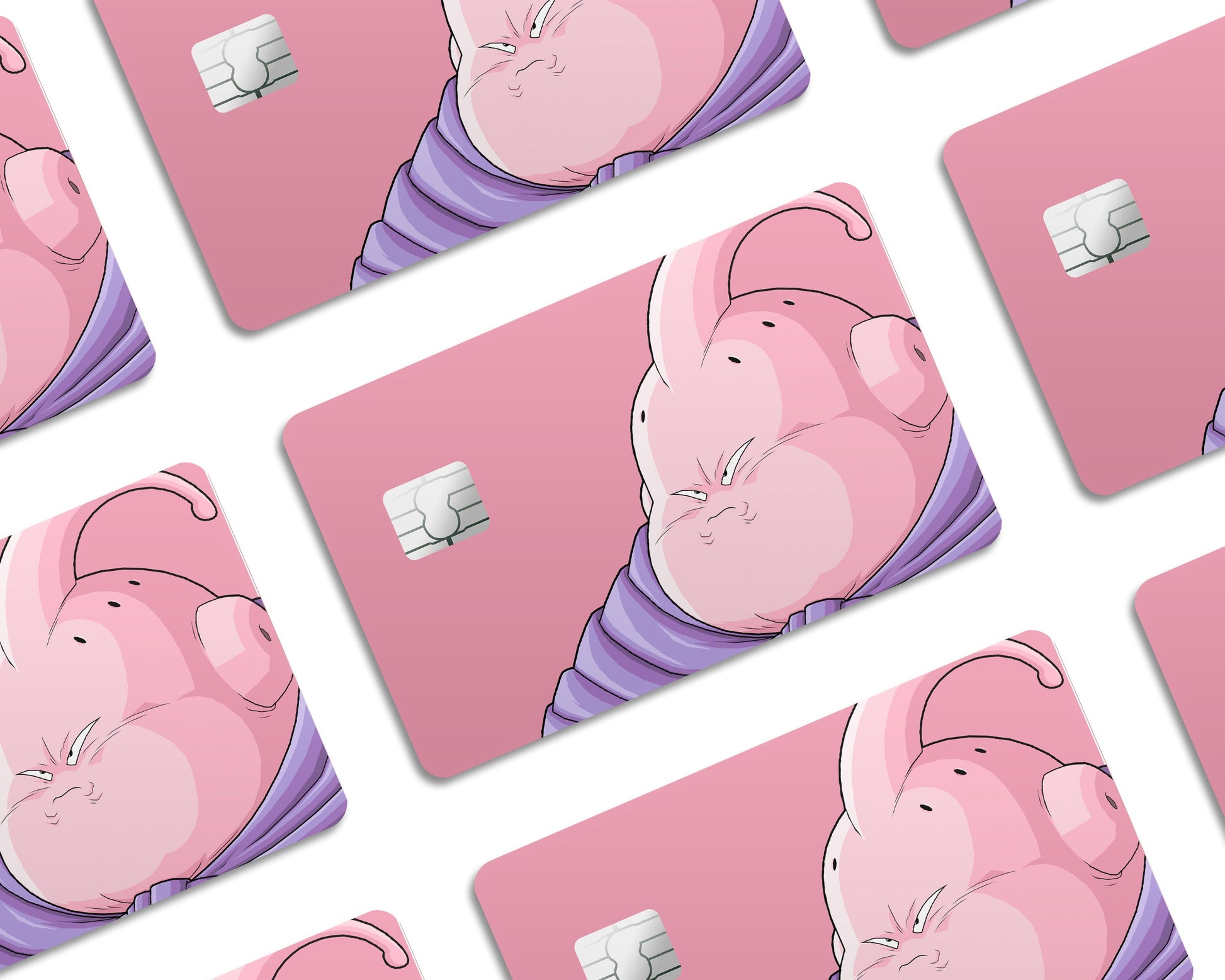 Anime Town Creations Credit Card Dragon Ball Grumpy Buu Half Skins - Anime Dragon Ball Credit Card Skin