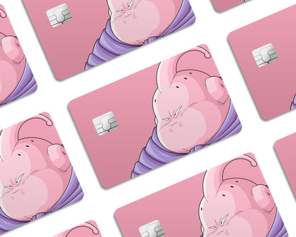Anime Town Creations Credit Card Dragon Ball Grumpy Buu Half Skins - Anime Dragon Ball Credit Card Skin