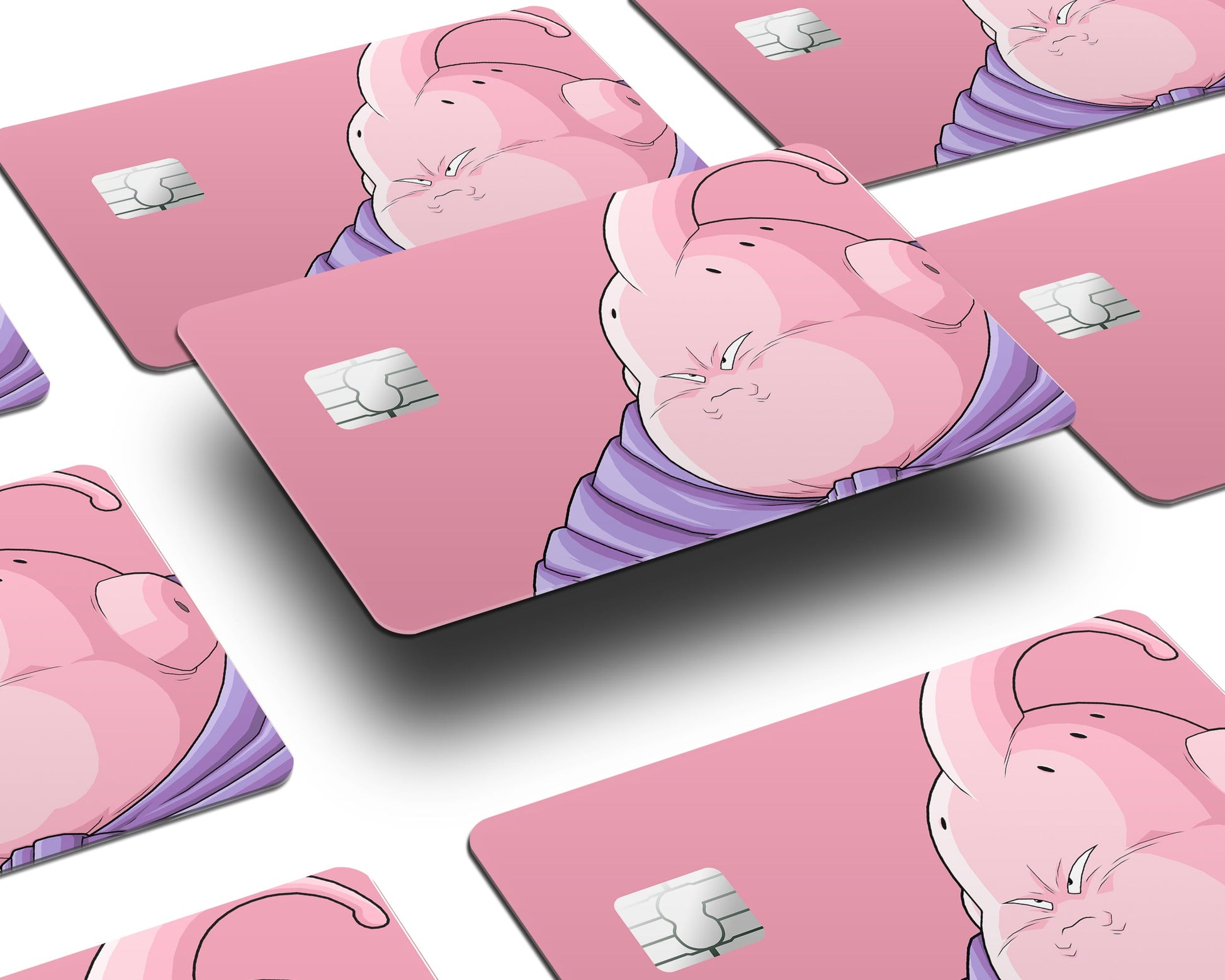 Anime Town Creations Credit Card Dragon Ball Grumpy Buu Half Skins - Anime Dragon Ball Credit Card Skin