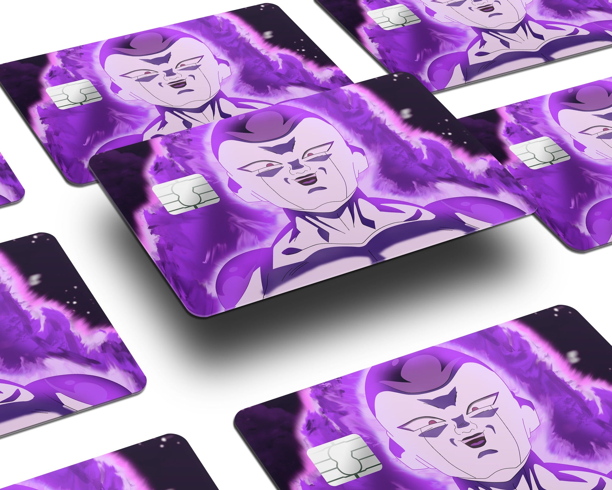 Anime Town Creations Credit Card Dragon Ball Frieza Purple Half Skins - Anime Dragon Ball Credit Card Skin