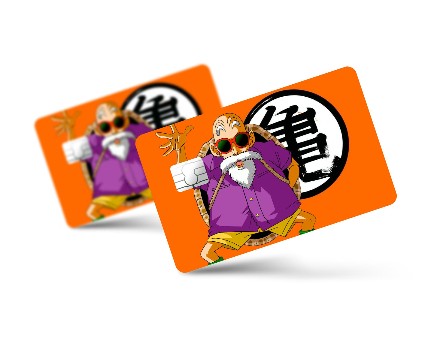 Anime Town Creations Credit Card Dragon Ball Master Roshi Full Skins - Anime Dragon Ball Credit Card Skin