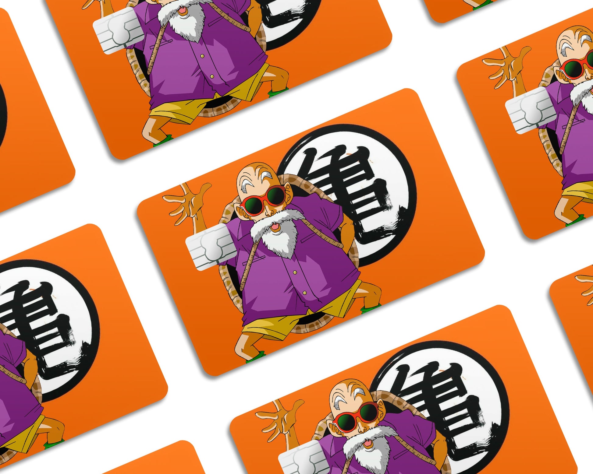 Anime Town Creations Credit Card Dragon Ball Master Roshi Half Skins - Anime Dragon Ball Credit Card Skin
