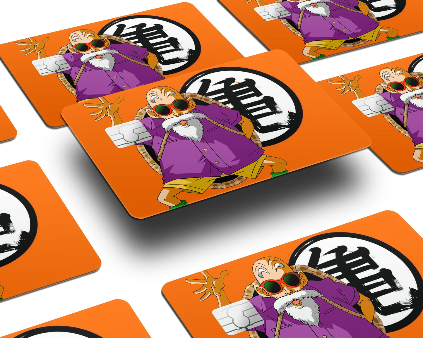 Anime Town Creations Credit Card Dragon Ball Master Roshi Half Skins - Anime Dragon Ball Credit Card Skin