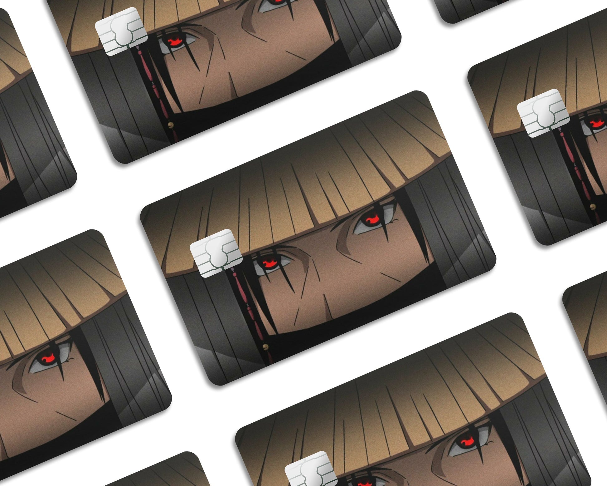 Anime Town Creations Credit Card Itachi Eyes Window Skins - Anime Naruto Credit Card Skin