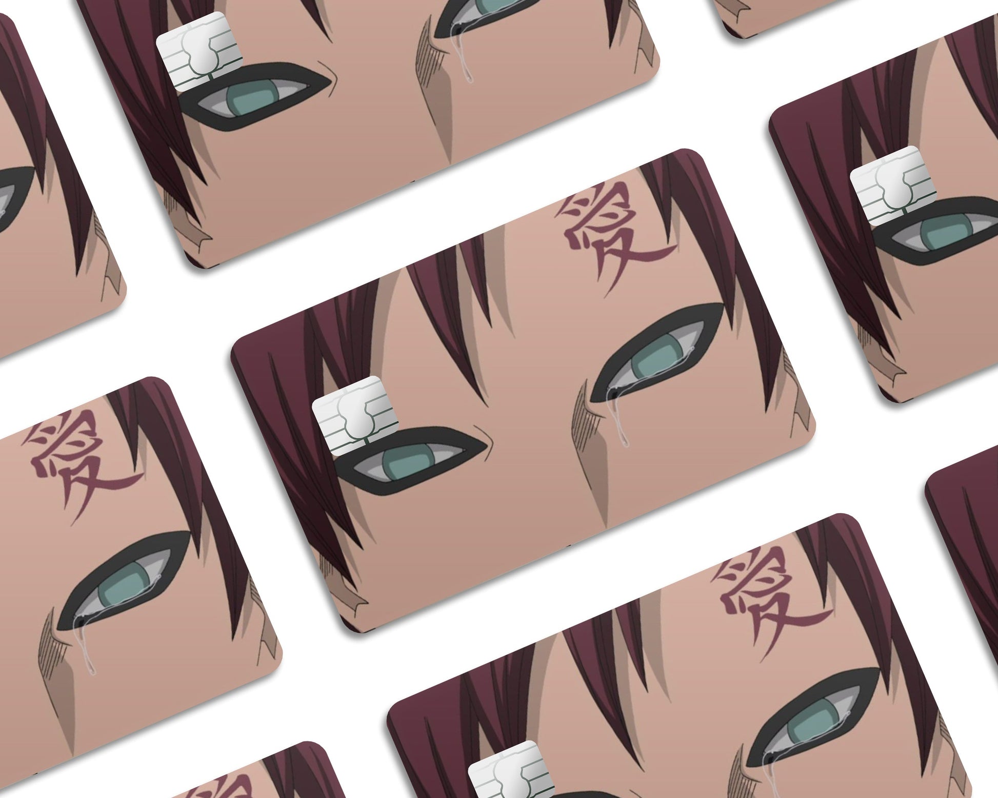 Anime Town Creations Credit Card Gaara Eyes Window Skins - Anime Naruto Credit Card Skin