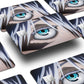 Anime Town Creations Credit Card Jujutsu Kaisen Gojo Eyes Window Skins - Anime Jujutsu Kaisen Credit Card Skin