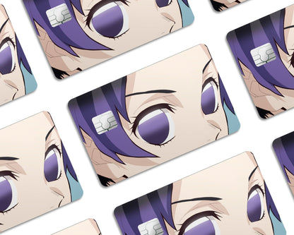 Anime Town Creations Credit Card Demon Slayer Shinobu Eyes Window Skins - Anime Demon Slayer Credit Card Skin