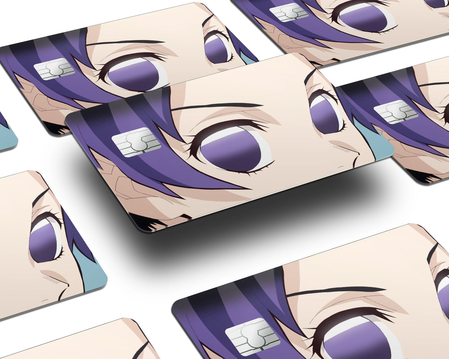 Anime Town Creations Credit Card Demon Slayer Shinobu Eyes Window Skins - Anime Demon Slayer Credit Card Skin