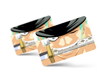 Anime Town Creations Credit Card One Piece Zoro Eyes Full Skins - Anime One Piece Credit Card Skin