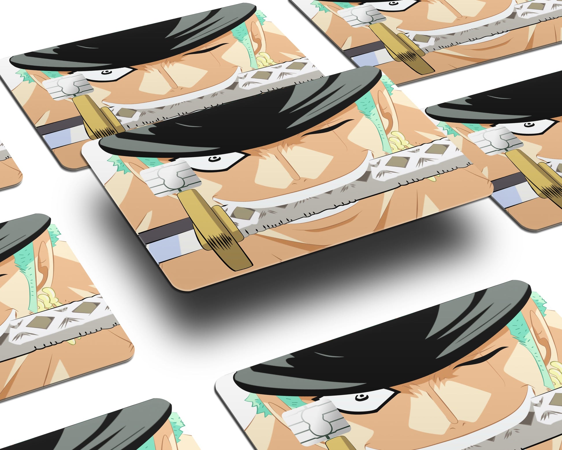 Anime Town Creations Credit Card One Piece Zoro Eyes Window Skins - Anime One Piece Credit Card Skin