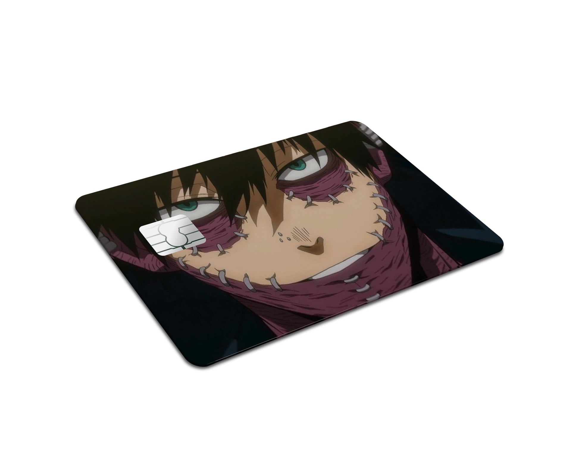 Anime Town Creations Credit Card My Hero Acamdeia Dabi Eyes Full Skins - Anime My Hero Academia Credit Card Skin