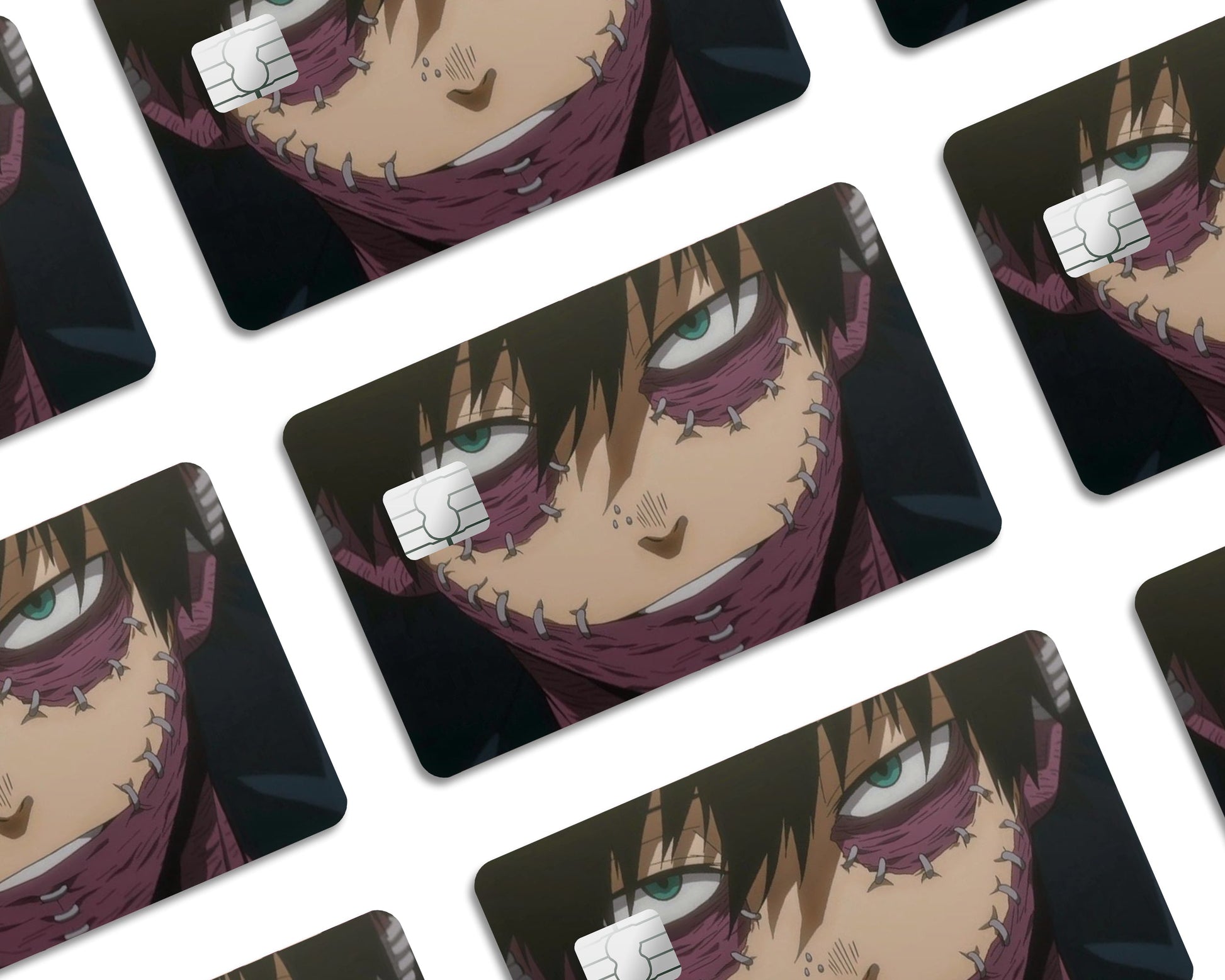 Anime Town Creations Credit Card My Hero Acamdeia Dabi Eyes Window Skins - Anime My Hero Academia Credit Card Skin