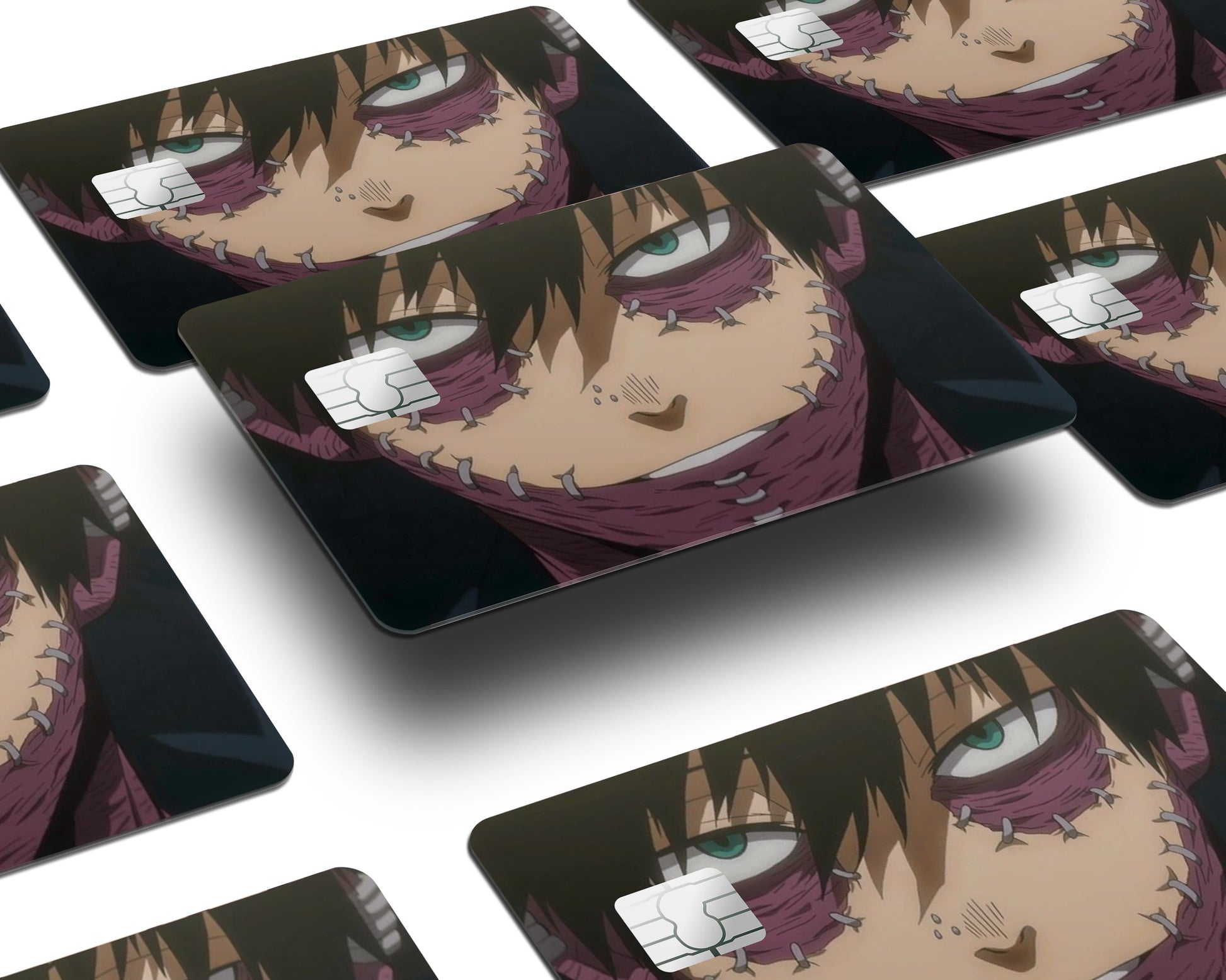 Anime Town Creations Credit Card My Hero Acamdeia Dabi Eyes Window Skins - Anime My Hero Academia Credit Card Skin