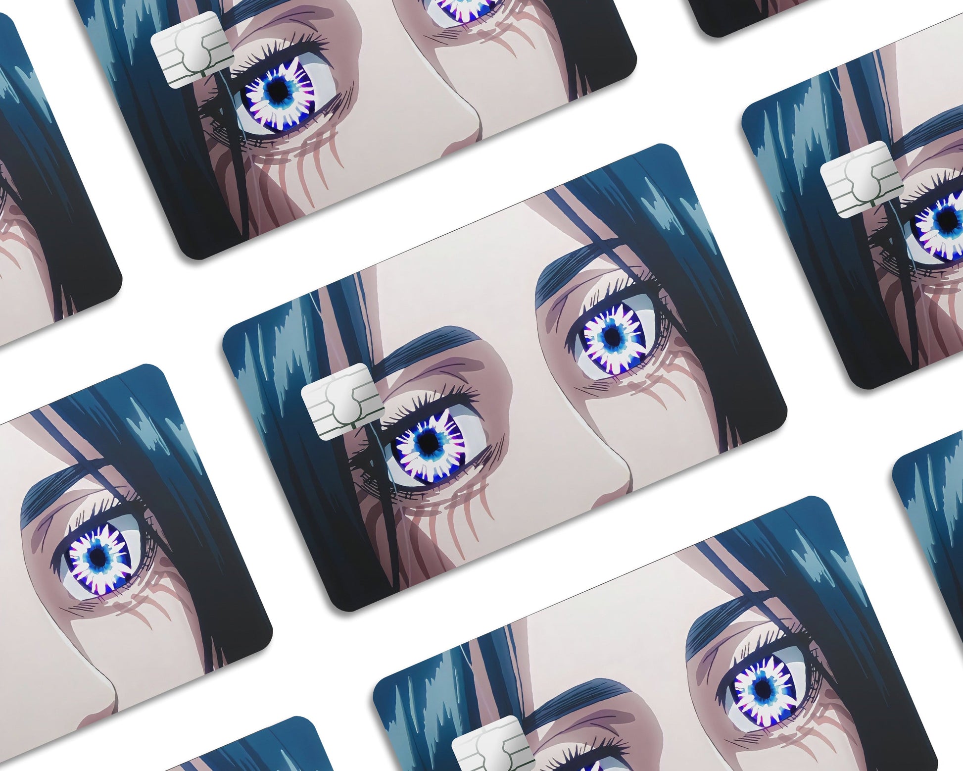Anime Town Creations Credit Card Attack on Titan Eren Yeager Eyes Window Skins - Anime Attack on Titan Credit Card Skin