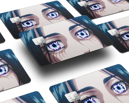 Anime Town Creations Credit Card Attack on Titan Eren Yeager Eyes Window Skins - Anime Attack on Titan Credit Card Skin