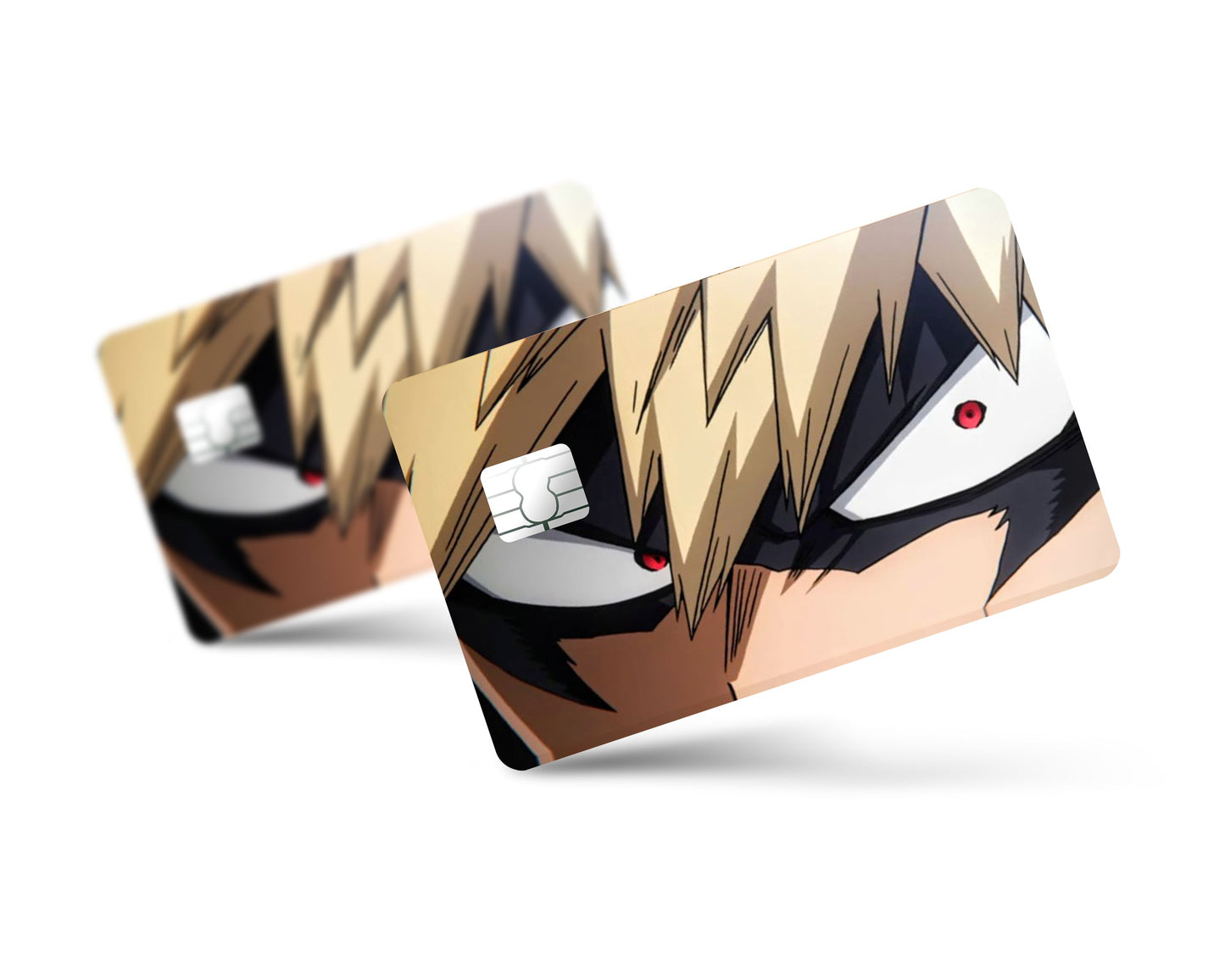Anime Town Creations Credit Card Katsuki Bakugo Eyes Full Skins - Anime My Hero Academia Credit Card Skin